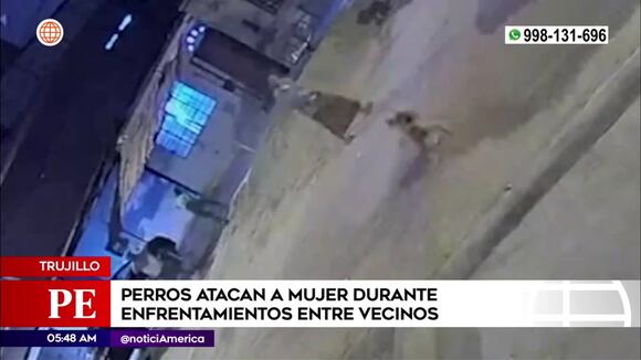 Trujillo: Perros atacaron a mujer durante enfrentamientos entre vecinos