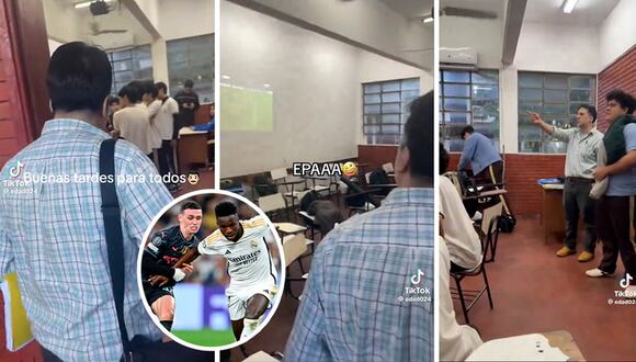 Profesor se vuelve viral por permitir que sus alumnos vean la Champions League en el aula