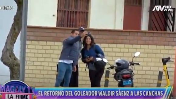 Waldir Sáenz es ampayado con misteriosa mujer