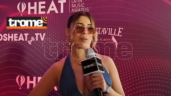 Yahaira Plasencia en los Premios Heat 2023 | Video: Carla Chevez