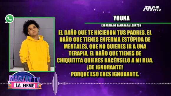 TROME | Youna insulta a Samahara Lobatón (Magaly TV)