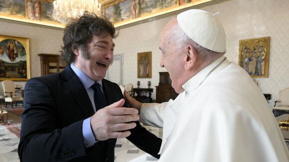 Javier Milei se reúne con papa Francisco en el Vaticano