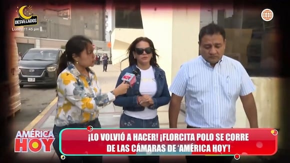 Florcita Polo se corre de la prensa