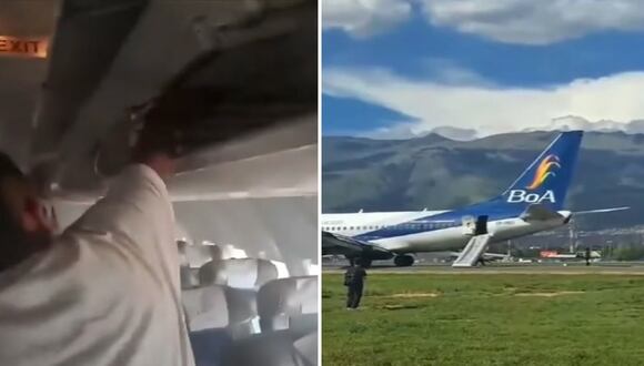 Bolivia: incendio en avión obligó a evacuación de emergencia