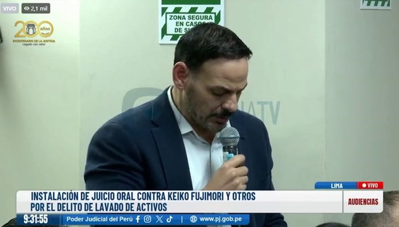 Mark Vitto revela cuánto gana durante audiencia a Keiko Fujimori