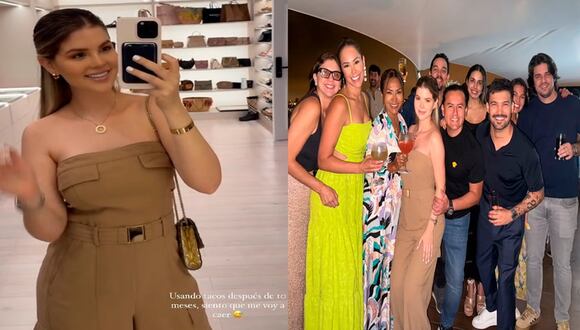 Brunella Horna reapareció con nueva figura en el cumpleaños de Karen Schwarz