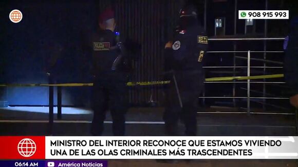 inistro del Interior reconoce que estamos viviendo una de las olas criminales más trascendentes