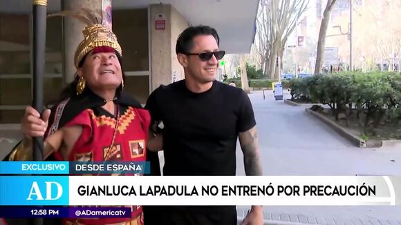 Gianluca Lapadula no entrenó por precaución