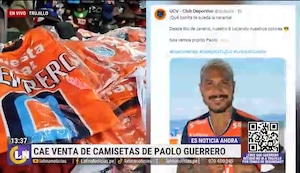 Comerciantes de Trujillo ven caída en ventas de camisetas de Paolo Guerrero en UCV