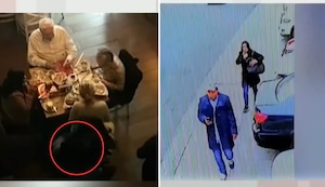 Pareja roba pertenencias a clientes de restaurante en Miraflores