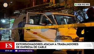 Comas: trabajadores de cable son atacados por extorsionadores