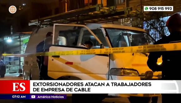 Extorsionadores atacan a trabajadores de empresa de cable