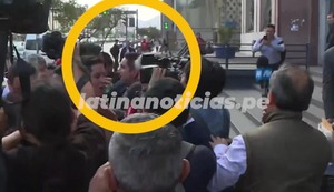 Caso Rolex: Seguridad de Wilfredo Oscorima agrede a reportero de Latina | VIDEO