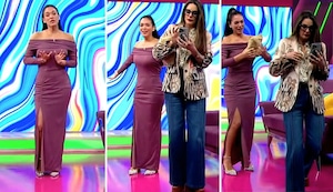 Rebeca Escribens juega broma a Jazmín Pinedo durante programa en vivo