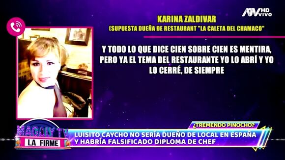 TROME | Luisito Caycho falsificó diploma de chef y no es dueño de restaurante en Barcelona, según Magaly