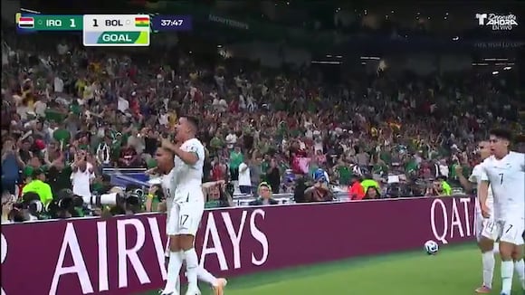 TROME | Gol de Moisés Paniagua en el Bolivia - Irak en el Repechaje (Telemundo Deporte)