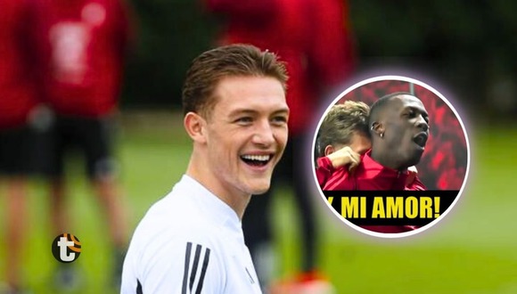 Oliver Sonne llega a la Videna y es recibido por seleccionados