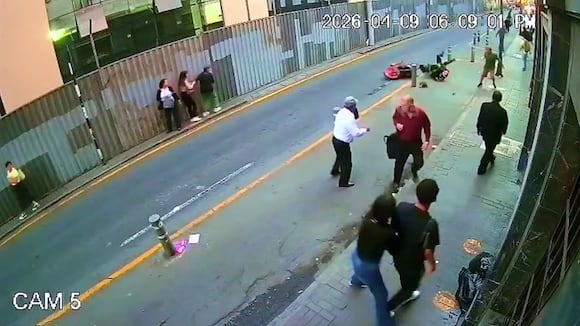 TROME Salen impactantes imágenes de balacera y captura de delincuentes en el Jirón de la Unión (Roger García)