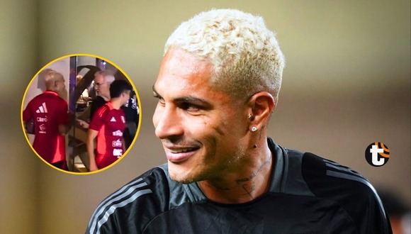 Paolo Guerrero vivió divertido momento con Jorge Fossati durante banderazo (VIDEO: L1MAX)