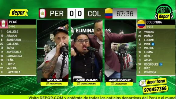 El gol de Alexander Callens en Perú vs. Colombia