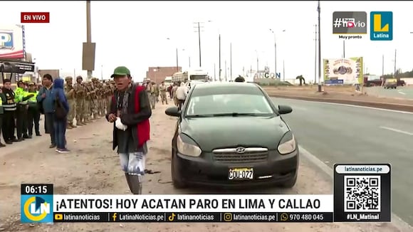 Situación del paro de transportes en Ancón