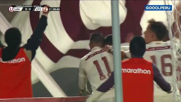 Edison Flores anotó el 3-0 para Universitario (Video : GOLPERU)