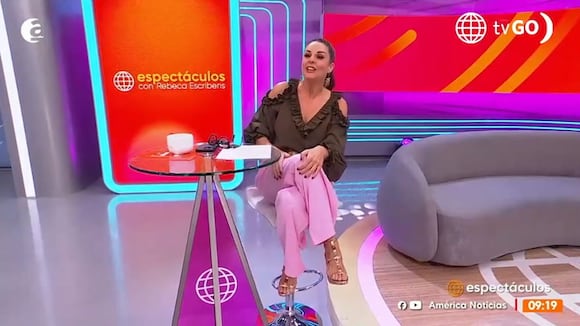 Rebeca Escribens lanza insólito comentario sobre sus amistades en TV