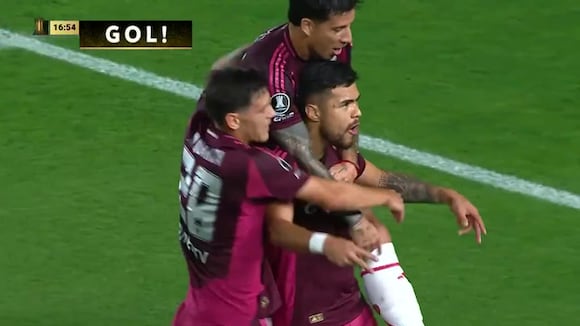 Gol de Paulo Díaz para el 1-0 del Universitario vs. River Plate por la Copa Libertadores 2025 (Video: ESPN).