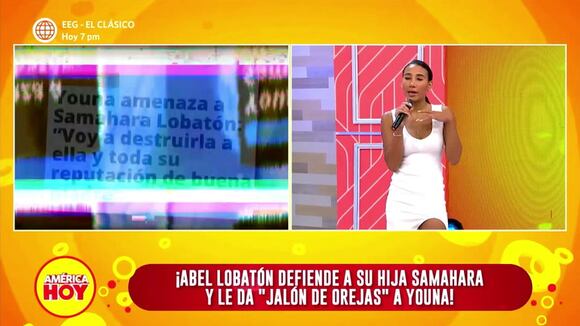 Samahara Lobatón se molesta con Janet Barboza