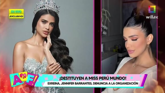 TROME - Jennifer Barrantes denuncia que Tito Paz le quitó la corona del Miss Perú Mundo: “No es justo, me porté bien”
