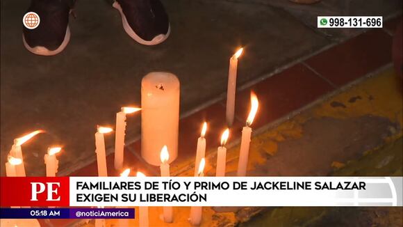 Familiares de tío y primo de Jackeline Salazar exigen su liberación