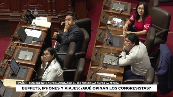 Congreso: parlamentarios responden frente a cuestionamientos sobre equipos, viajes y buffets