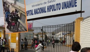 La desesperada huida de pacientes y médicos del Hospital Hipólito Unanue por llegada de sujeto con granadas | VIDEO