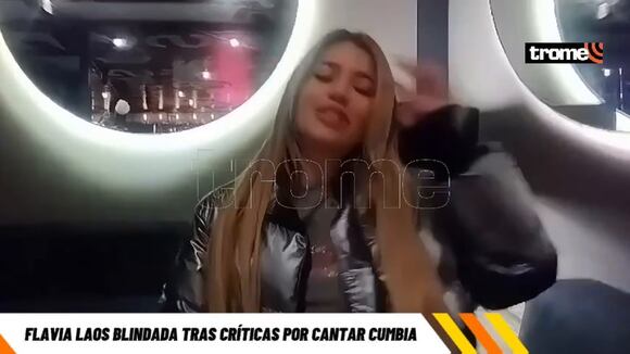 TROME | Flavia Laos blindada tras críticas por cantar cumbia en vivo (Video: Carla Chevez)