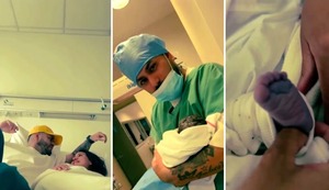 Emotivas imágenes de Samahara Lobatón en el nacimiento de Ainara