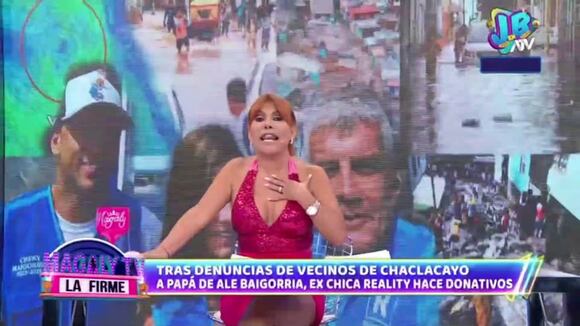 TROME - Magaly a Sergio Baigorria después de que Ale repartiera víveres en Chaclacayo