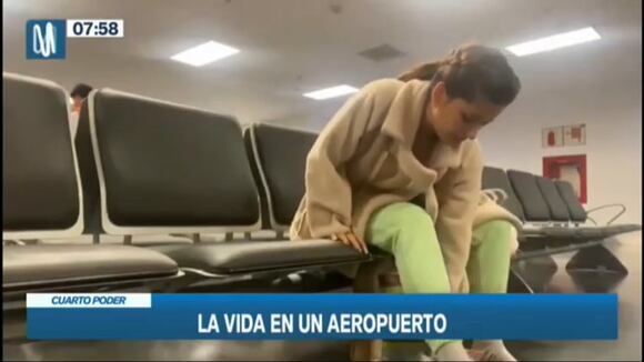 Trome | extranjera varada en el aeropuerto