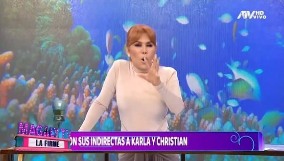 Pamela Franco le envió mensaje a Karla Tarazona. Video: ATV.