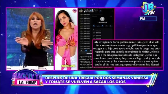 TROME | Vanessa López encara a 'Tomate' Barraza por no recoger a su hija por quedarse tomando con su novia