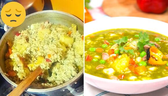 Estudiantes preparan aguadito