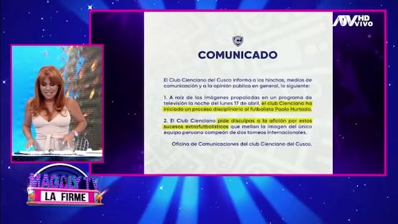 TROME | Magaly luego que la familia de Paolo Hurtado se reunió con Jossmery