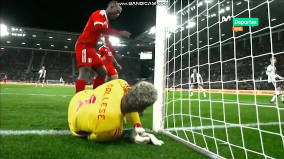 Pedro Gallese salva en dos oportunidaes arco de Perú (@movistardeportes)