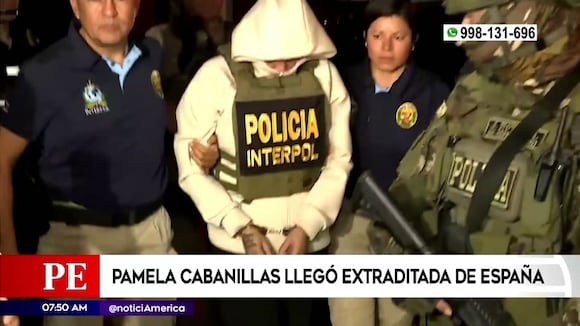 Pamela Cabanillas llegó extraditada desde España