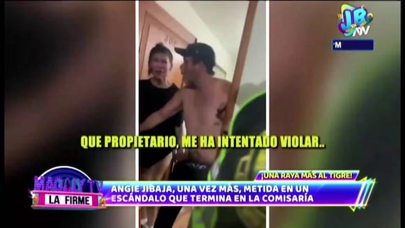 TROME - Angie Jibaja es auxiliada por la Policía de agresión física e intento de violación: “No me graben”