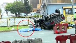Tragedia en el Día del Padre: un muerto tras despiste de auto en Av. Javier Prado
