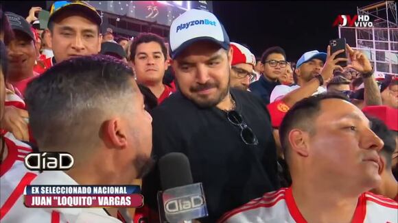 TROME | Juan Manuel Vargas en las tribunas del Perú - Chile (Día D)