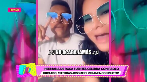 TROME - Hermana de Rosa Fuentes se luce con Paolo Hurtado: “Aunque me critiquen, te quiero”