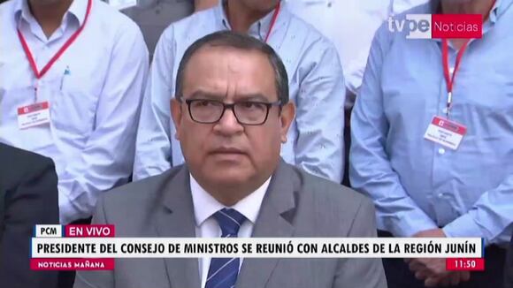 Declaraciones del premier Otárola