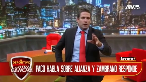 Paco Bazán contesta a Carlos Zambrano (Video: ATV)