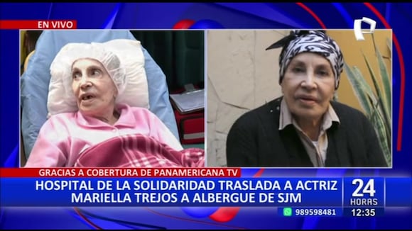 TROME - Mariella Trejos, actriz de ‘AFHS’ y ‘Así es la vida’, es trasladada a un albergue por su delicado estado de salud